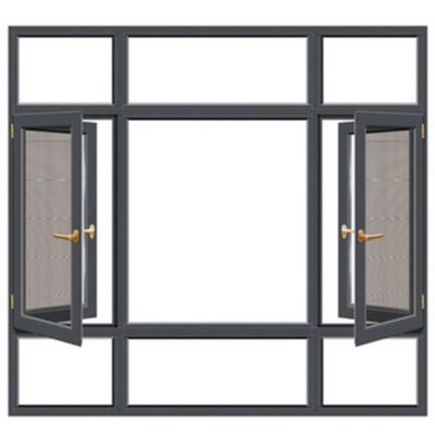 China 2020 hot selling clear glass aluminum frame casement double glazed windows Te koop