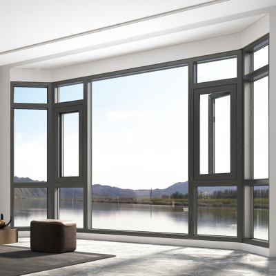 China aluminium windows and doors aluminium double glass windows en venta