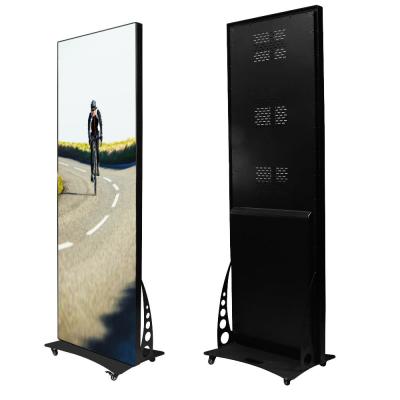 China Advertise Indoor Mobile Advertising Led Poster Display Screen for sale