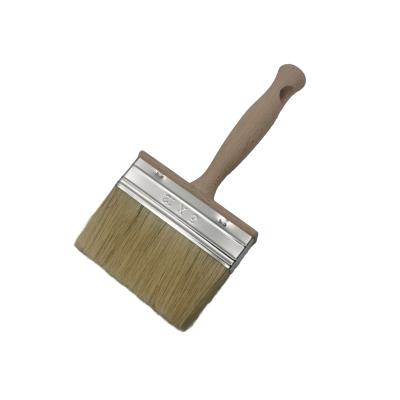 China High Quality Beech Handle Ceiling Paint Brush With For Wall And Fence for sale