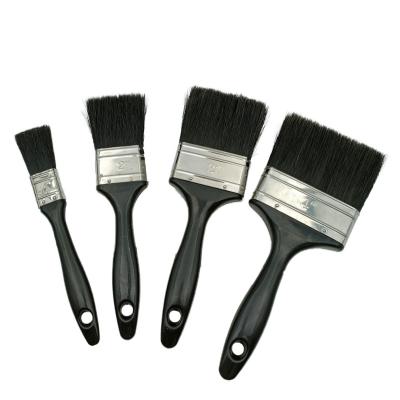 China High Quality Black Plastic Handle Bulk Paint Brushes for sale