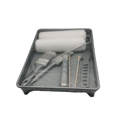 China Paint Tray Set Gray Plastic 9 Inch Paint Roller Kit for sale