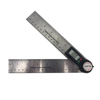 China Stainless + ABS 2-in-1 Mutifunction Digital Stainless Steel Angle Ruler Level Protractor for sale