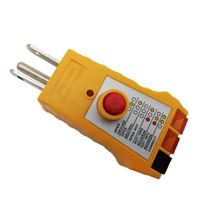 China ABS GFCI Receptacle Socket Outlet Analyzer Tester With Three Units Neon Lights for sale