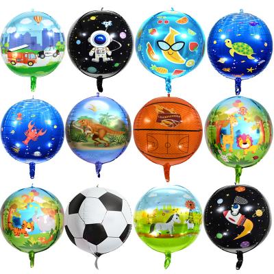 China Decoration Inflatable Maker 24 Inch Laser 4D Sphere Foil Balloons for sale