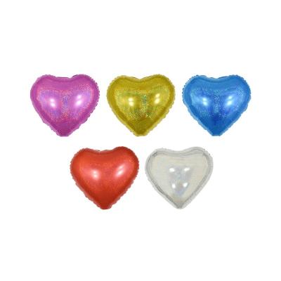 China Party Decoration Heart Shape Decoration Foil Balloons 18 Inch laser peach heart Balloon for sale