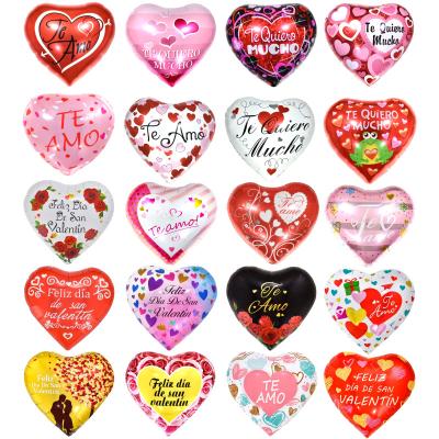 China Decoration 18 Inch Heart Shaped Foil Balloons Valentines Day Wedding Party Decoration Balloon for sale