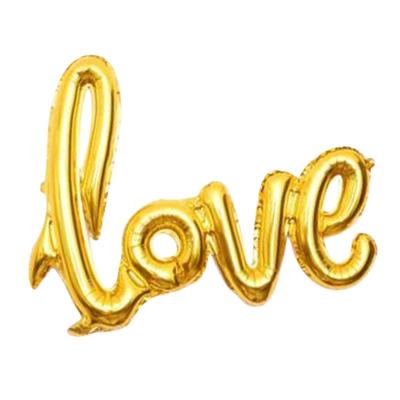 China 2022 Party Decoration Factory Direct Love Foil Balloons Rose Gold Balloons Love For Valentine's Day for sale