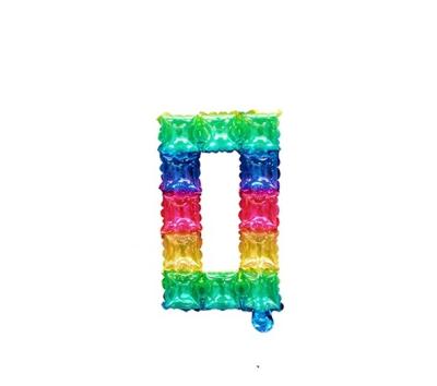 China Decoration Crystal Numbers Square shape 16 inch number foil balloons 0-9 for birthday party decoration for sale