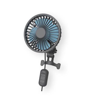 China Car 360degree Rotate Adjust Multi Angles Portable Mini Air Fans Car Personal Vehicle Mounted Cooling Fan for sale