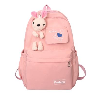 China Custom Logo Bags Wholesale Waterproof Nylon School Bags Backpack For Women for sale