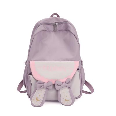 China Hot Selling Fashion Colorful Waterproof Nylon School Bags For Teenagers OEM Printed School Bags for sale