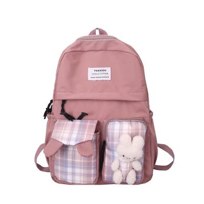 China 2023 waterproof double shoulder backpack custom color fashion mix and match cute schoolbag kids student backpack for sale