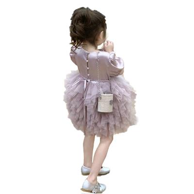 China Casual Korean version of the 2023 summer new girls dress dress fashion gauze princess dress for sale