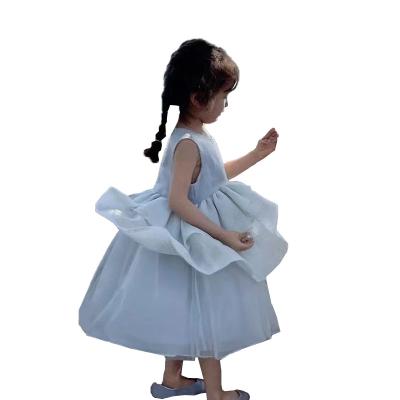 China 23 summer new style sleeveless puffy skirt girls' dress casual children's dress lovely sweet princess skirt for sale