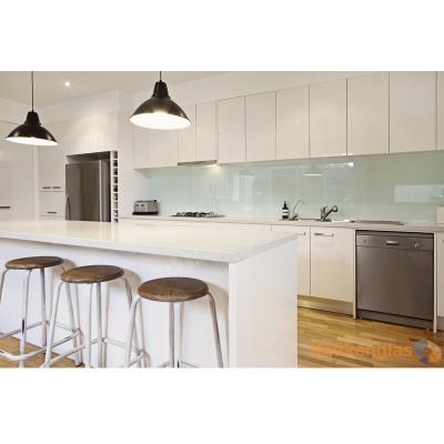 China Modern Aussie Style High Glossy White Customized Kitchen Unit for sale