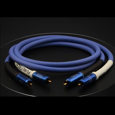 China COMPUTER Audio Amplifier 6N OFC RCA Hi-Fi Cable With Pure Copper Gold Plated RCA Plugs for sale