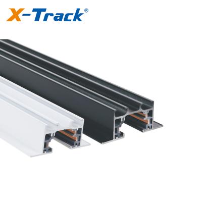 China Supermarket Lighting 3 Wire Spotlight Track Circuit Single Track System for sale