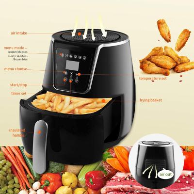 China Easy Operate Smart Air Fryer Without Oil Home Kitchen 6L Deep Fryer for sale