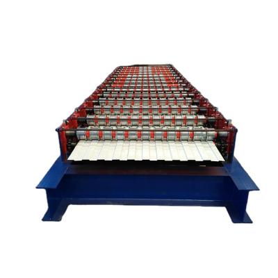 China Building Material Shops Steel Profile Glazed Tile Corrugated Double Layer Roof Panel Cold Roll Forming Machine for sale