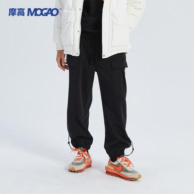 China Hip Hop Anti-Wrinkle Men's Jogger Cargo Pants Long Trousers Multi Heavy Cotton Loose Pocket Fleece Pants Oversized Cargo Pants for sale