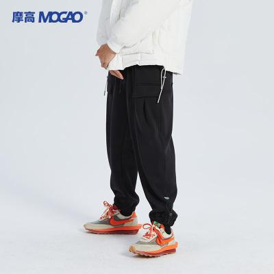 China Hip Hop Anti-Wrinkle Men's Jogger Cargo Pants Long Trousers Multi Heavy Cotton Loose Pocket Fleece Pants Oversized Cargo Pants for sale