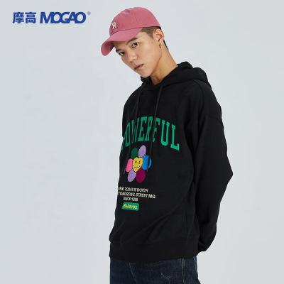 China 2022 Wholesale Mogao Logo Custom Mens Cotton Hoodies Sweatshirts Hip Hop Link Hoodie Sweatshirt Men Anti-wrinkle Anti-wrinkle for sale