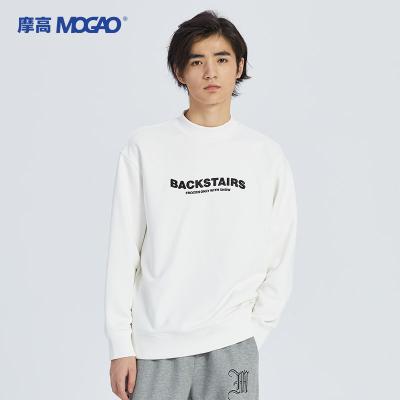 China Mogao Embellished Sweatshirts Anti-Wrinkle Heavy White Sweatshirt Embellished Sweatshirts for sale