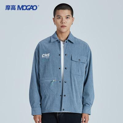 China Mogao windproof high fashion jacket men's simple and fashionable men's jacket custom loose coat for sale