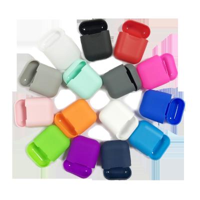 China For Earphone Mini Soft Silicone For Airpods Case Shockproof Cover For Apple AirPods Earphone Cases Ultra Low Density Air Pods Protector Case for sale