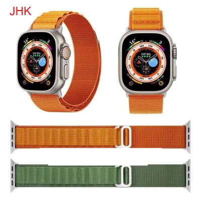 China Outdoor Fabric Ultra Alpine Loop Nylon Woven Watch Strap Band For Apple iWatch 8 Series 7 6 44mm 45mm 49mm Alpine Loop Band AA2 for sale