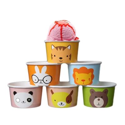 China Disposable Eco-friendly Custom Paper Cups For Ice Cream for sale