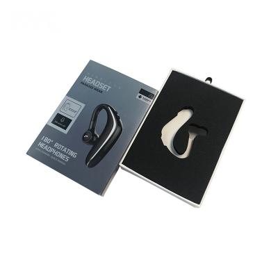 China Recyclable Cardboard Gift Packaging Sliding Hard Drawing Box with EVA Insert for Wireless Headphones for sale