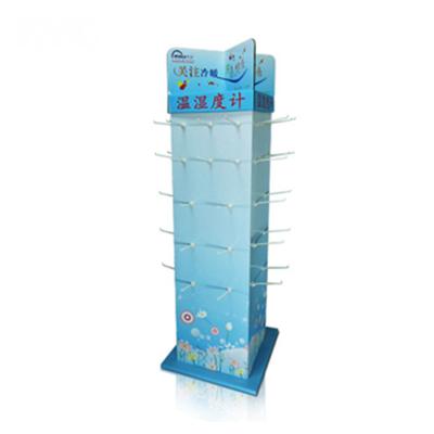 China Advertising Customized Rotating POP Cardboard Display Racks For Hanging Products for sale