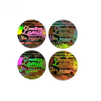 China Waterproof Laser Hologram Security Sticker Vinyl Rainbow Customized Label for sale