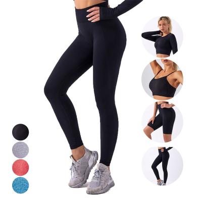 China Lulu Ladies Gym Breathable Arm Warmers Compression Tummy Control High Waist Lift Black Breathable Yoga Pants For Women for sale