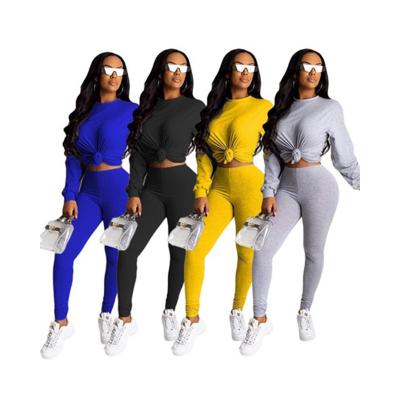 China Women Sweatsuit QUICK DRY QUICK DRY Gym Clothes Jogging Women Tracksuits Fall 2021 2 Piece Set for sale