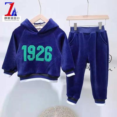 China 2019 High Quality Long Sleeve Factory Sale Long Sleeve Teams Tops And Bottoms For Girl And Boy Suit Best Price Fall And Winter Wear for sale