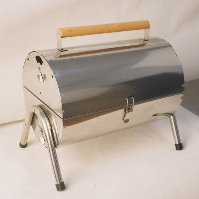 China Easily Assembled Can Be Graffiti Double Barrel Outdoor Charcoal BBQ Grill for sale