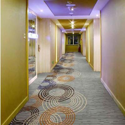 China Customized Luxury Nylon 20% Wool Jute Roll 80% Backing Luxury Hotel Carpet for sale