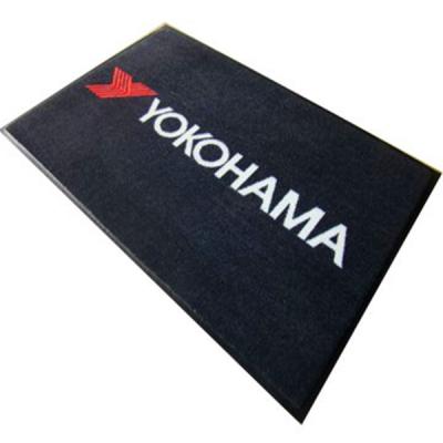 China Simple Graphic Prints Logo Mat Photo Printed Door Mat for sale