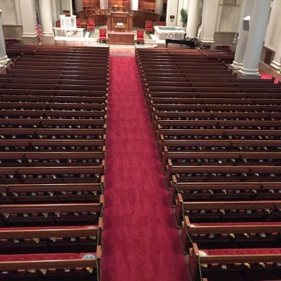 China Plain Nordic Style 80% Wool 20% Nylon Wall To Wall Wedding Floor Red Carpets For Church for sale