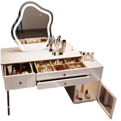 China Vanity Makeup Table Dressing Table (Height) Adjustable Irregular Makeup Mirror for Bedroom for sale