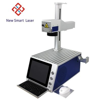 China Portable Type 20w 30w 50w 100W Air Cooled Desktop Type Fiber CO2 Laser Marking Machine for sale