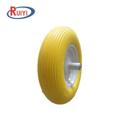 China STORAGE AND LOGITICS Quality Polyurethane Foam Solid 8 Inch and Beach Trolley PU Foam Wheels for sale