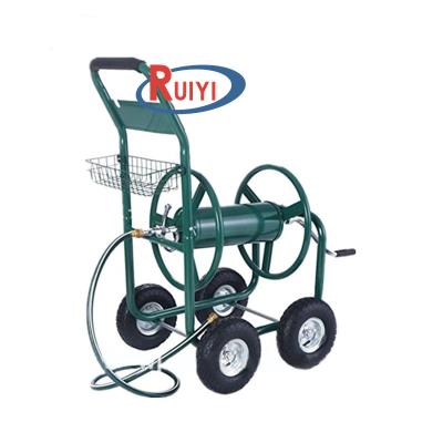 China Folding Outdoor Kayak Cart Heavy Duty Garden Water Hose Reel Cart 300FT Yard Planting for sale