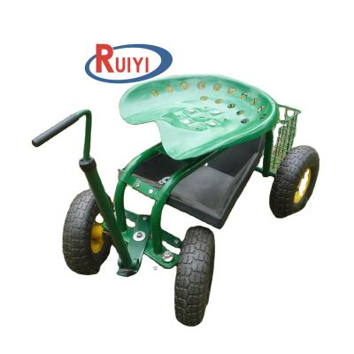 China Outdoor Tools Lawn Yard Scooter for Planting Adjustable 360 ​​Degree Swivel Seat Garden Cart Rolling Work Seat for sale