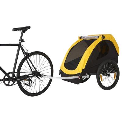 China Sustainable Bike Trailer With TUV/GS Approval Folding Bicycle Twin Baby Carrier for sale