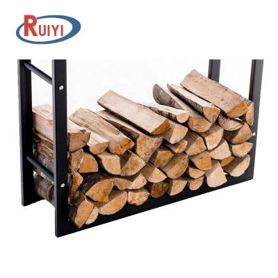 China 1.5mm Heavy Duty Firewood Rack Wood Storage Rack Log Carrier Outdoor Steel Chimney for sale