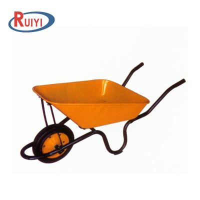 China Single Hand Concrete Yard Construction Garden Trolley Steel Labor 60L Wheel Wheel Barrow for sale